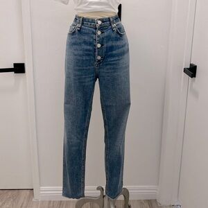 RAG & BONE Medium blue denim jeans button fly High Rise Size 30